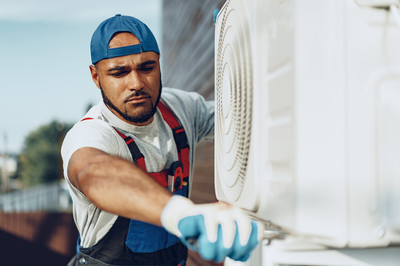 rsz young black man repairman checking an outside air 2023 11 27 05 22 22 utc